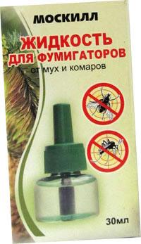 Жидкость Москилл для фумигатора от комаров и мух