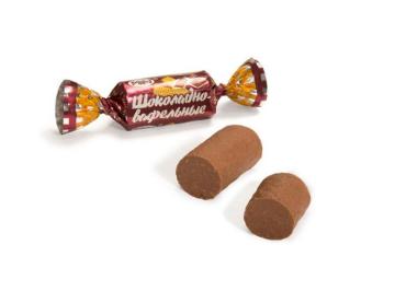 Конфеты шоколадно - вафельные Рахат, 6 кг., картон
