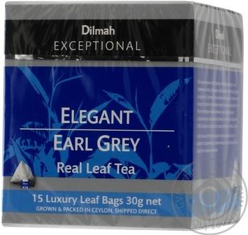 Чай Dilmah Exceptional Elegant Earl Grey черный в пакетиках