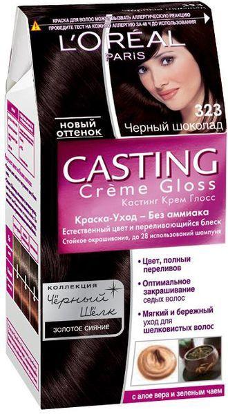 Краска для волос L'Oreal Casting №323 черный шоколад