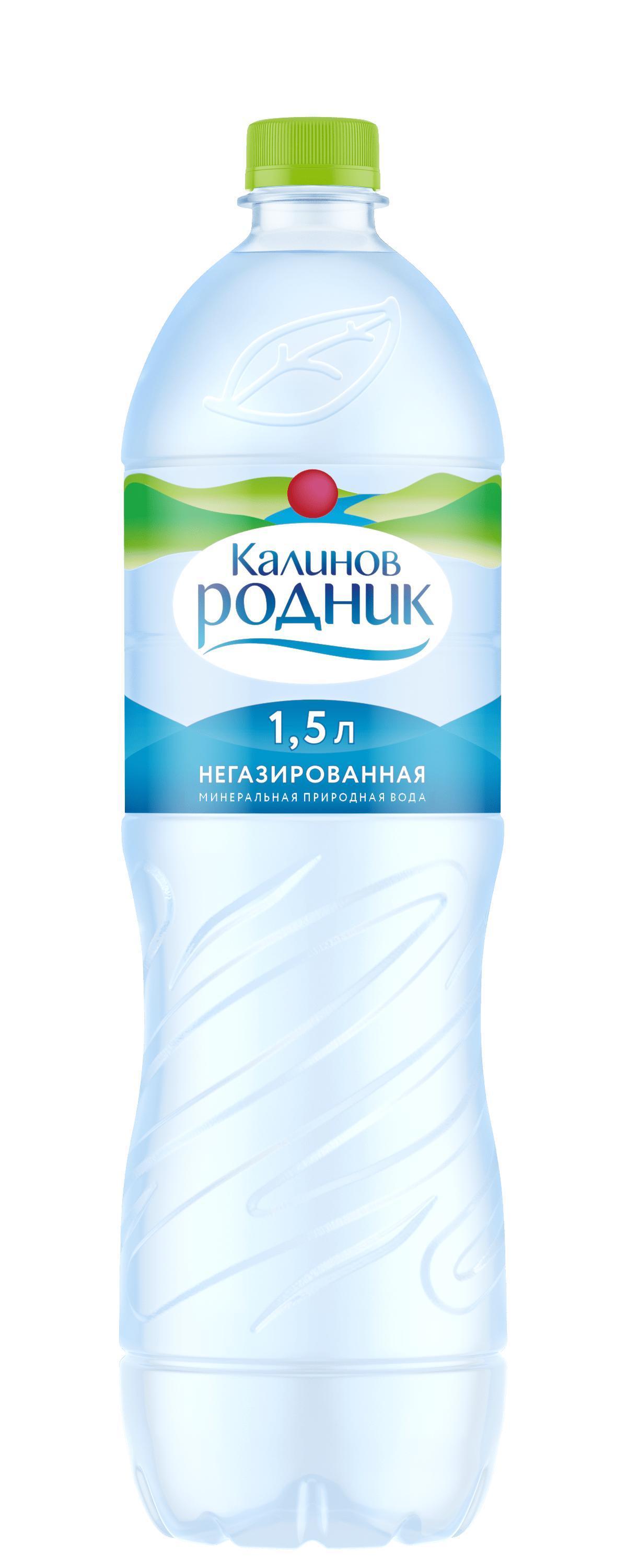 Вода Калинов Родник питьевая негазированная, 1.5 л., ПЭТ