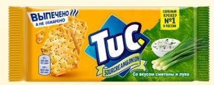 Крекер Tuc со сметаной и луком 100 гр., флоу-пак