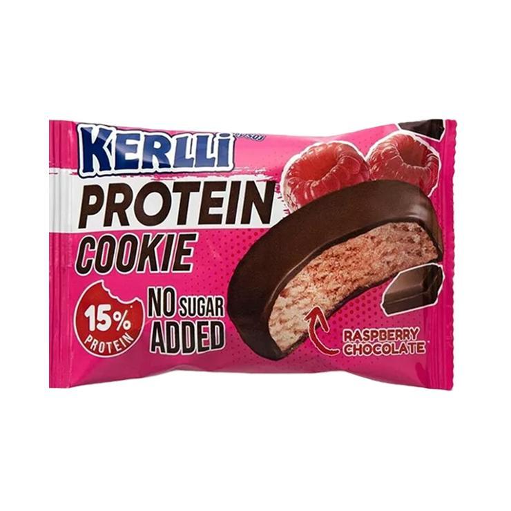 Печенье KERLLI глазированное с малиной 45 гр., флоу-пак