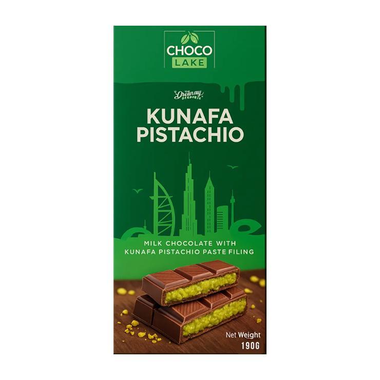 Шоколад Choco Lake Kunafa Pistachio 190 гр., картон