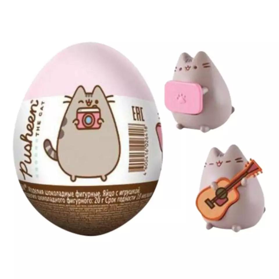 Яйцо шоколадное Mega Secret Pusheen с игрушкой 20 гр., обертка