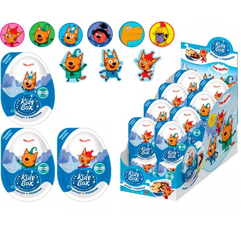 Десерт Kids Box Три Кота Зимние каникулы с подарком 20 гр., ПЭТ