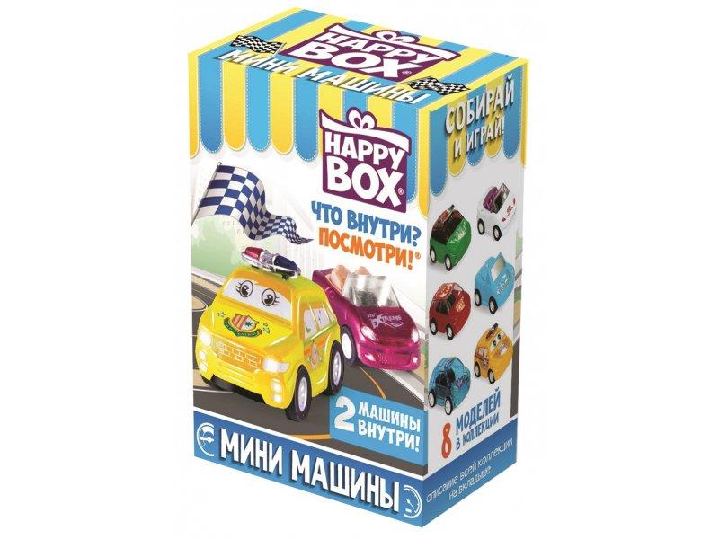 Конфеты Happy Box Мини-машины с игрушкой 32 гр., картон