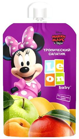 Пюре Leon Baby Минни Тропический салатик с 6 месяцев 90 гр., пауч