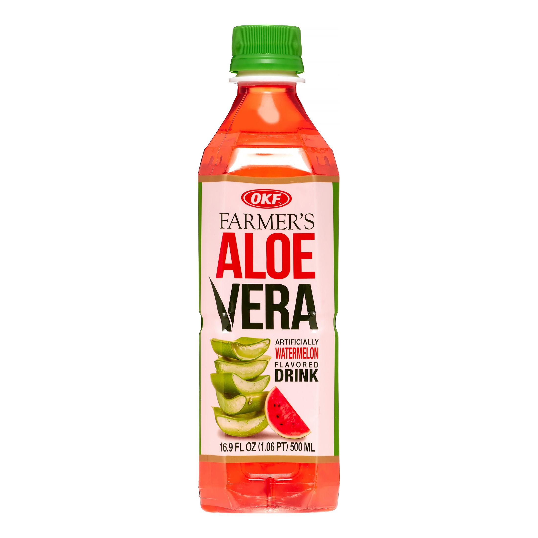 Напиток арбуз OKF Farmers Aloe 500 мл., ПЭТ