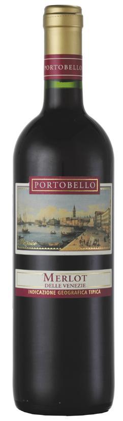Вино Портобелло Мерло Тревенеция, Италия 750 мл., стекло