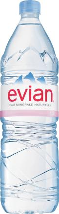 Вода негазированная Evian минеральная 1.5 л., ПЭТ