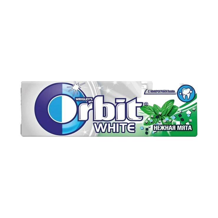Жевательная резинка Orbit белоснежная нежная мята 13,6 гр., бумага