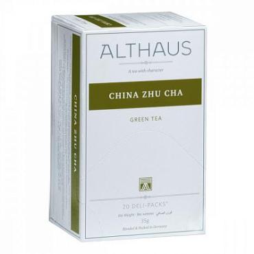 Чай зеленый, 20 пакетиков Althaus China Zhu Cha, 35 гр., картон