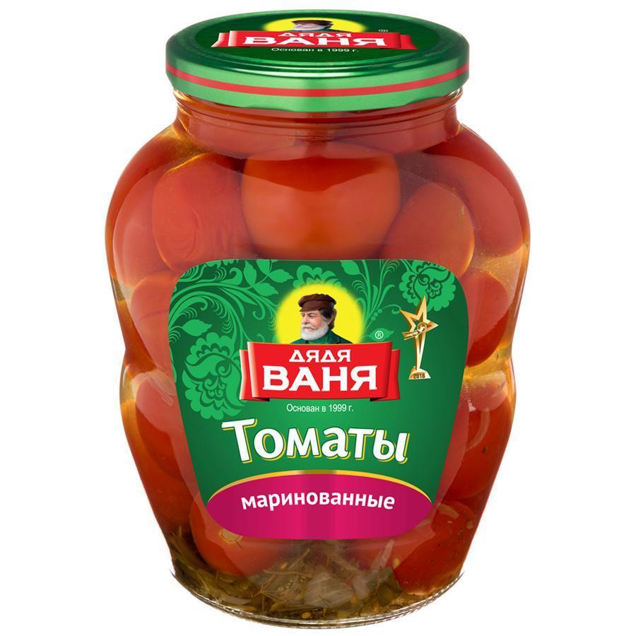 Томаты Дядя Ваня красные маринованные 1,8 кг., стекло
