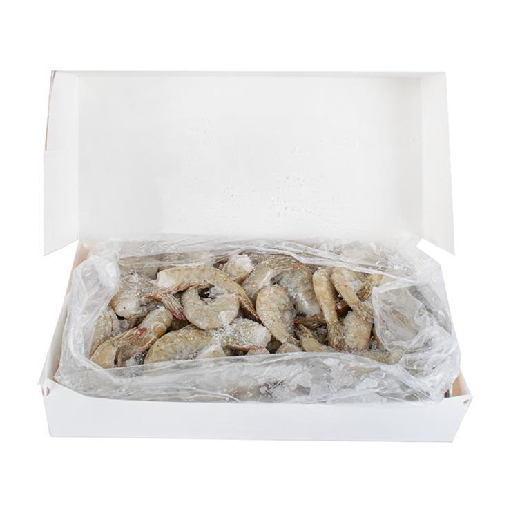 Креветки Vannamei размер 21/25 свежемороженые без головы в панцире Эквадор 1,8 кг., картон