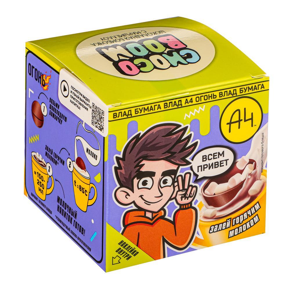 Шар шоколадный Choco Boom Влад А4 Чиби с маршмеллоу 28 гр., картон