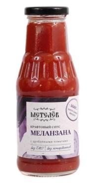 Соус томаный меланзана с дроблеными томатами , Метелёв, 330 гр., стекло