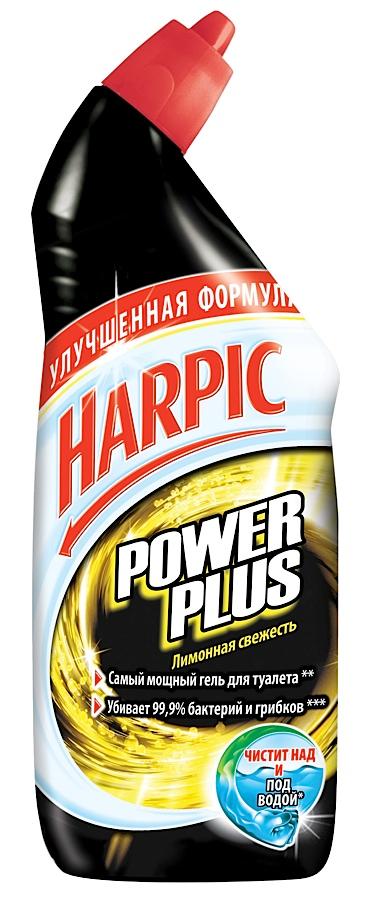Дезинфицирующее средство для туалета Лимонная Свежесть HARPIC Power Plus 450 мл., ПЭТ
