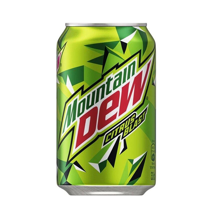 Напиток газированный Mountain Dew 330 мл., ж/б