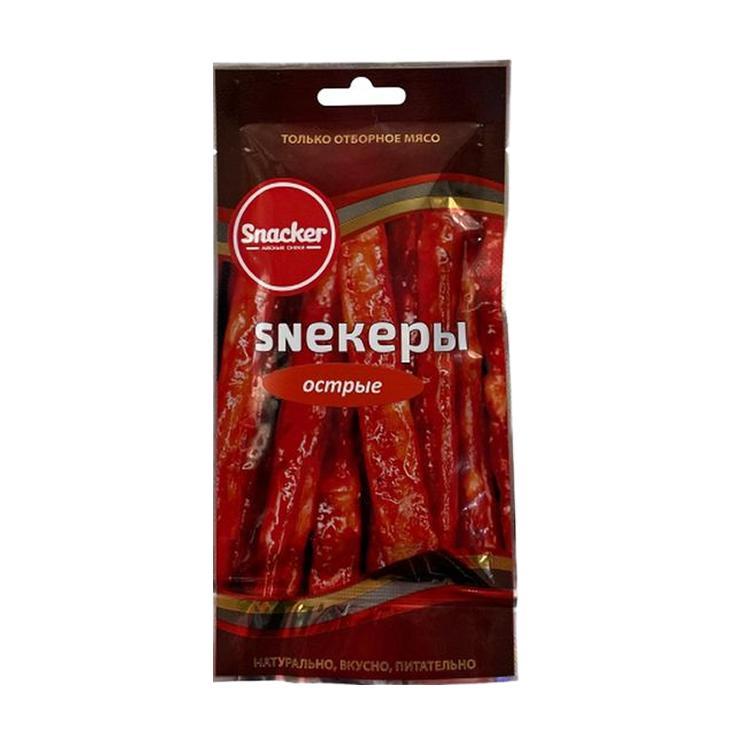 Колбаски Snacker сырокопченые острые 40 гр., флоу-пак