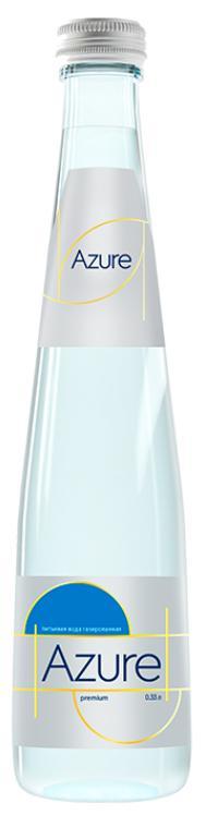 Вода питьевая газированная Azure 330 мл., стекло