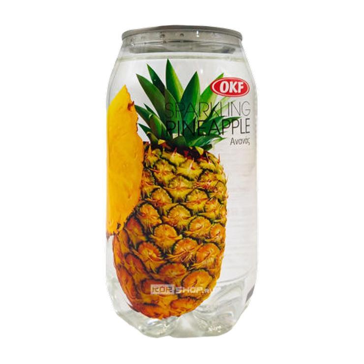 Напиток газированный OKF Sparkling Pineapple Южная Корея 350 мл., ж/б