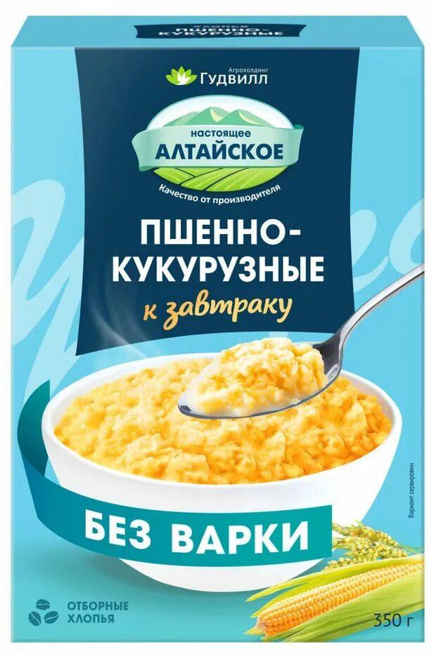 Хлопья Гудвилл пшенно-кукурузные не треб.вар. 350 гр., картон