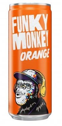 Напиток сильногазированный Funky Monkey Оранж, 330 мл., ж/б