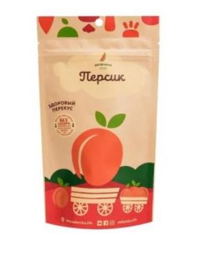 Здоровый фруктовый перекус Персик Зеленика, 20 гр., бумажный пакет