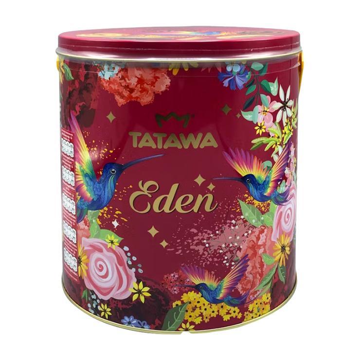 Печенье сдобное Tatawa Эдем ассорти 430 гр., ж/б