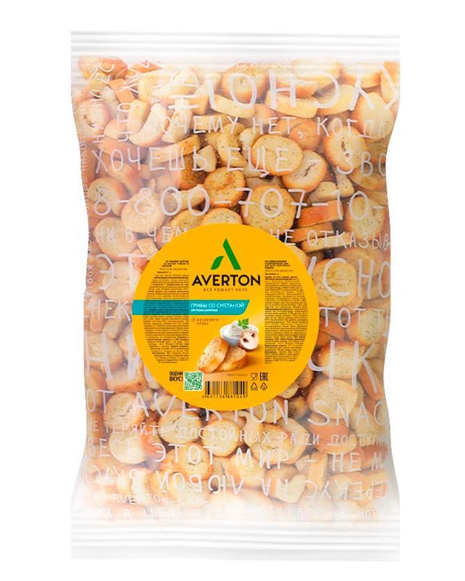 Сухарики Averton Белые грибы со сметаной 1 кг., пакет