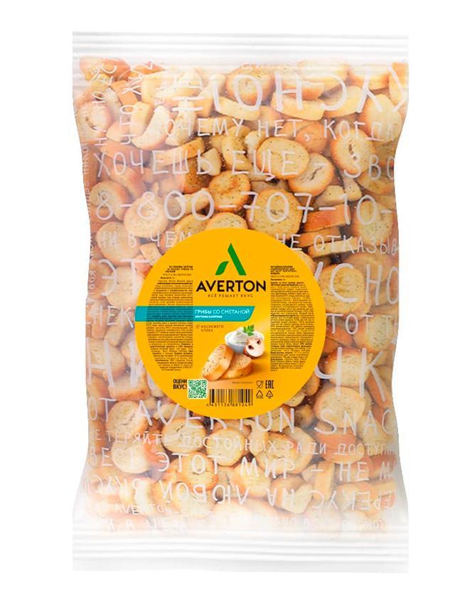 Сухарики Averton Белые грибы со сметаной 1 кг., пакет
