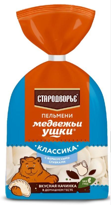 Пельмени Стародворье Медвежьи ушки с фермерскими сливками 700 гр., флоу-пак