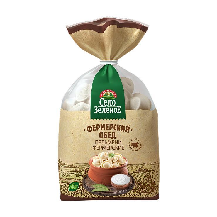 Пельмени Село Зелёное Фермерские 700 гр., флоу-пак
