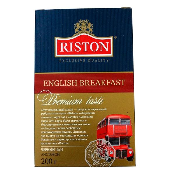 Чай черный листовой, Riston English Breakfast, 200 гр., картонная коробка