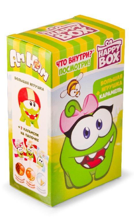 Карамель Happy Box Ам Ням с игрушкой 30 гр., картон