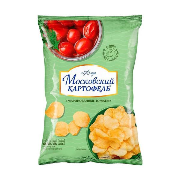 Чипсы Московский картофель маринованные томаты 40 гр., флоу-пак