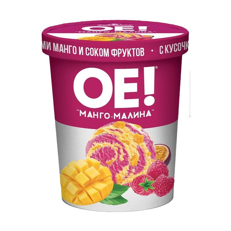 Мороженое Сибхолод OE! пломбир манго малина 300 гр., стакан
