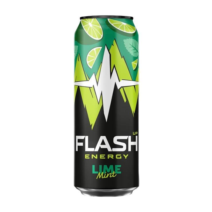 Напиток энергетический Flash Up Energy мятный лайм 450 мл., ж/б