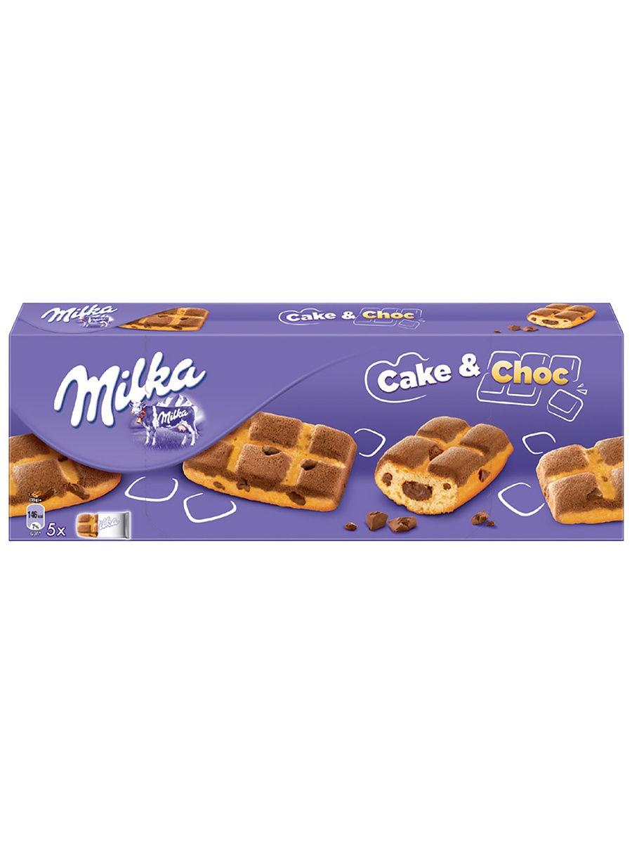 Бисквит Milka Cake & Choc с шоколадом 175 гр., картон