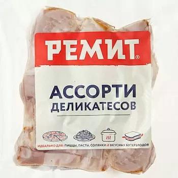 Ассорти деликатесов варено-копченое Ремит из свинины нарезка 250 гр., в/у