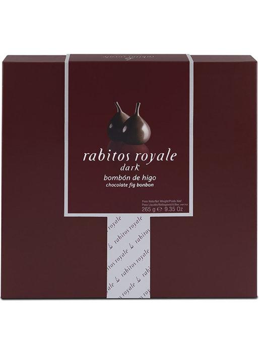 Конфеты Rabitos Royale инжир в тёмном шоколаде начинка ганаш с бренди, 265 гр., картон