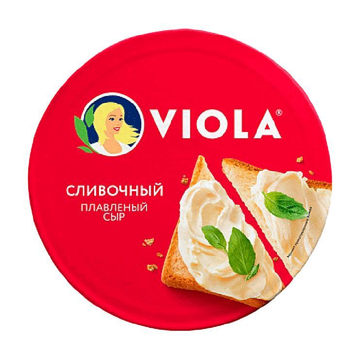 Сыр плавленый Viola Сливочный 35% треугольники 130 гр., картон