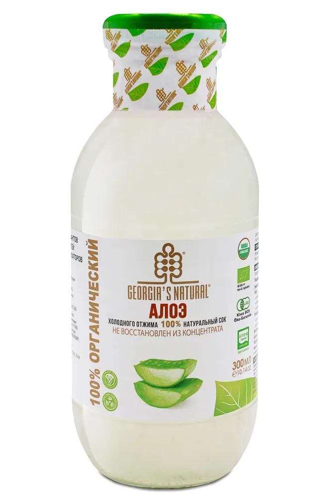 Сок GEORGIA'S NATURAL Organic из алоэ холодного отжима 300 мл., стекло