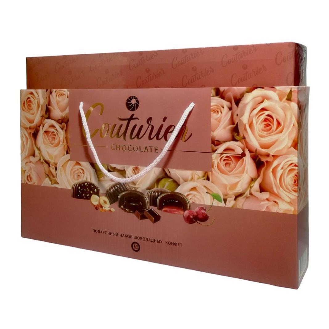 Конфеты Couturier Нежные розы 320 гр., картон