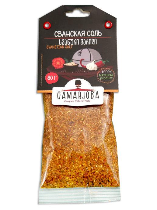 Специи Gamarjoba сванская соль, 60 гр., пакет