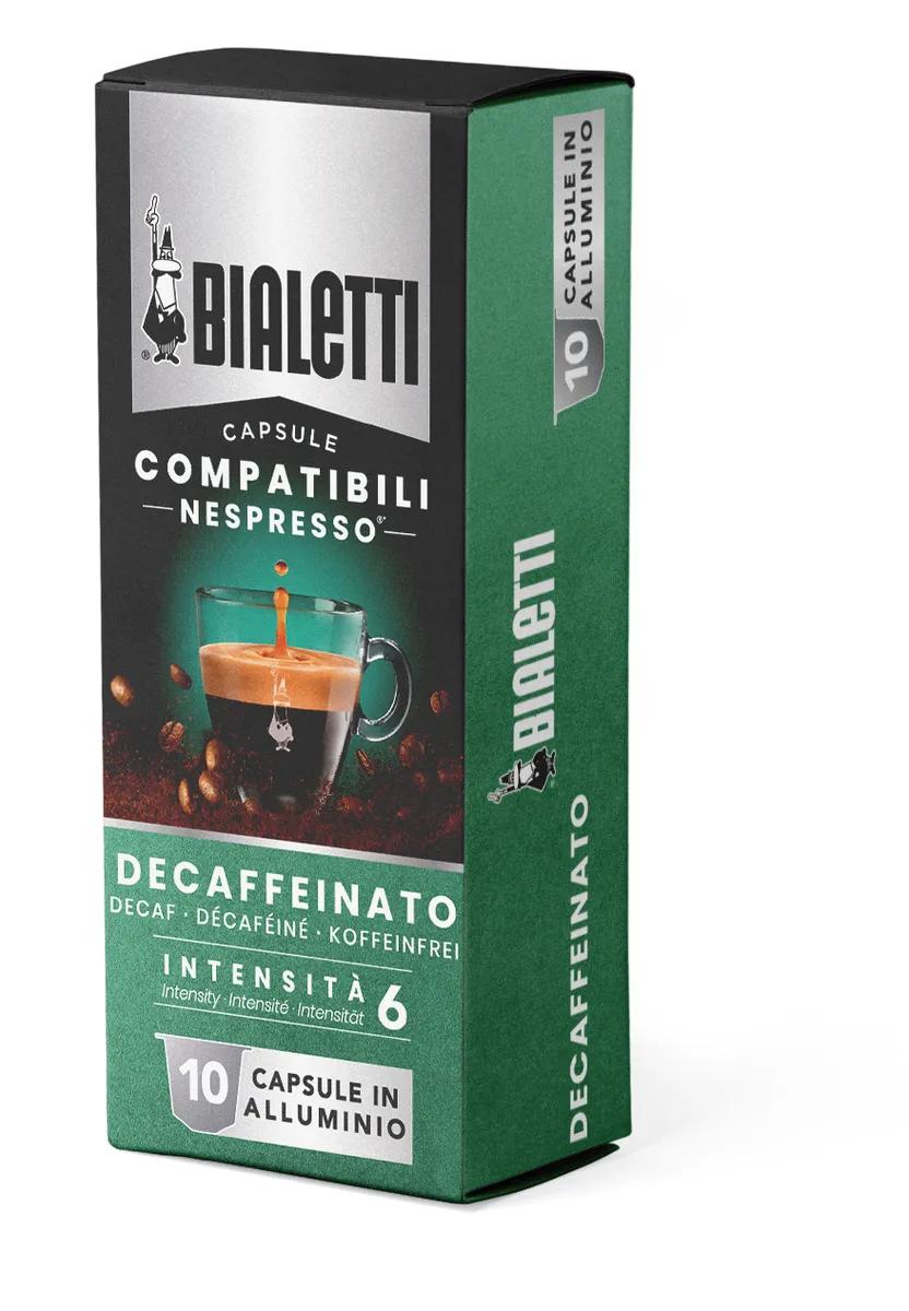 Кофе Bialetti Decaffeinato в капсулах для кофемашин Nespresso 10 шт.