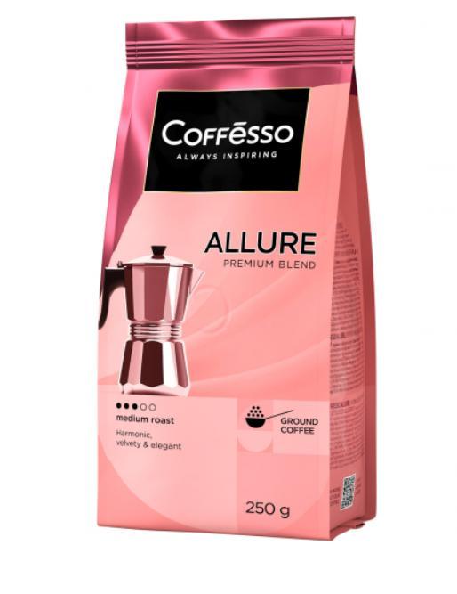 Кофе Coffesso ALLURE молотый 250 гр., вакуум