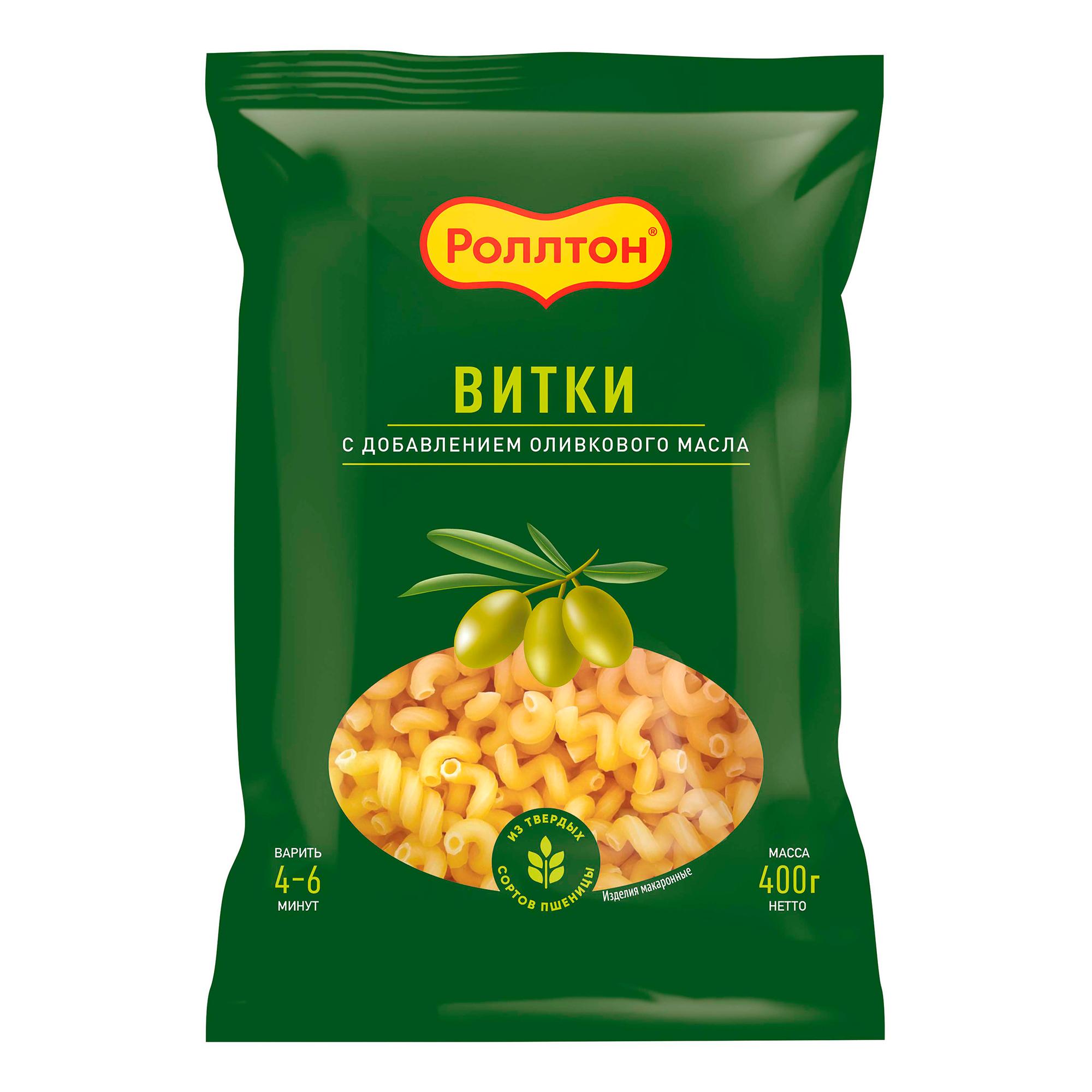 Макаронные изделия Роллтон витки готовить легко 400 гр., флоу-пак