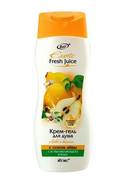 Крем-гель для душа Вiтэкс Exotic Fresh Juice Айва и Ваниль 500 мл., ПЭТ